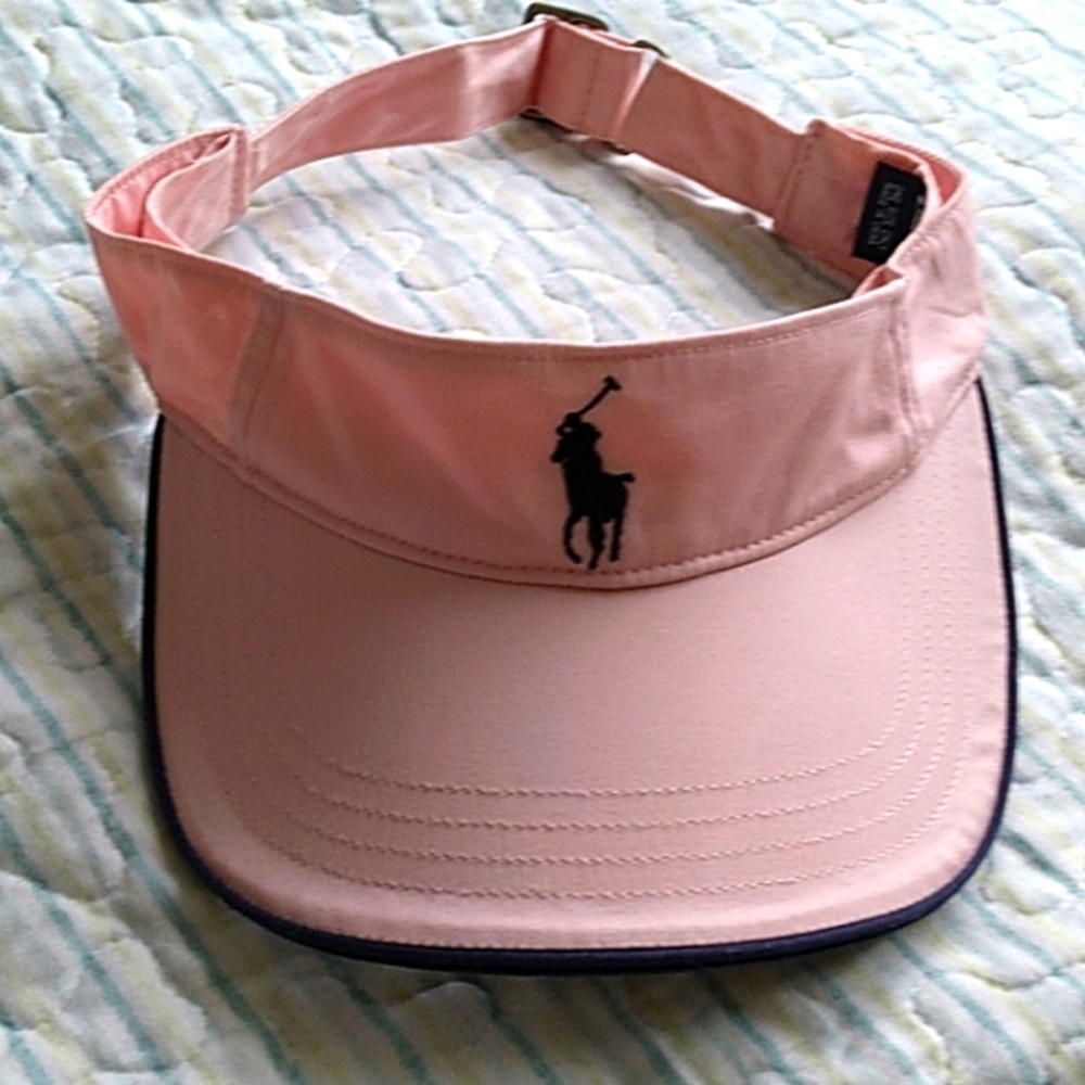 Polo visor pink & navy